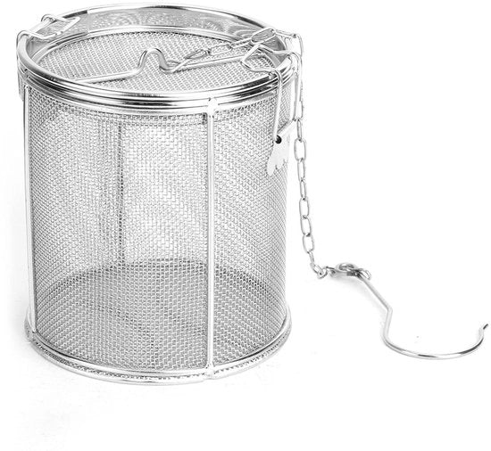Strainer per Tè in Acciaio Inossidabile Bal Strainer - Filter per Zuppa - Cerniera a Catena Progettata - Multi - Ciotola per Spezie - Facile da Utilizzare - Adatto per