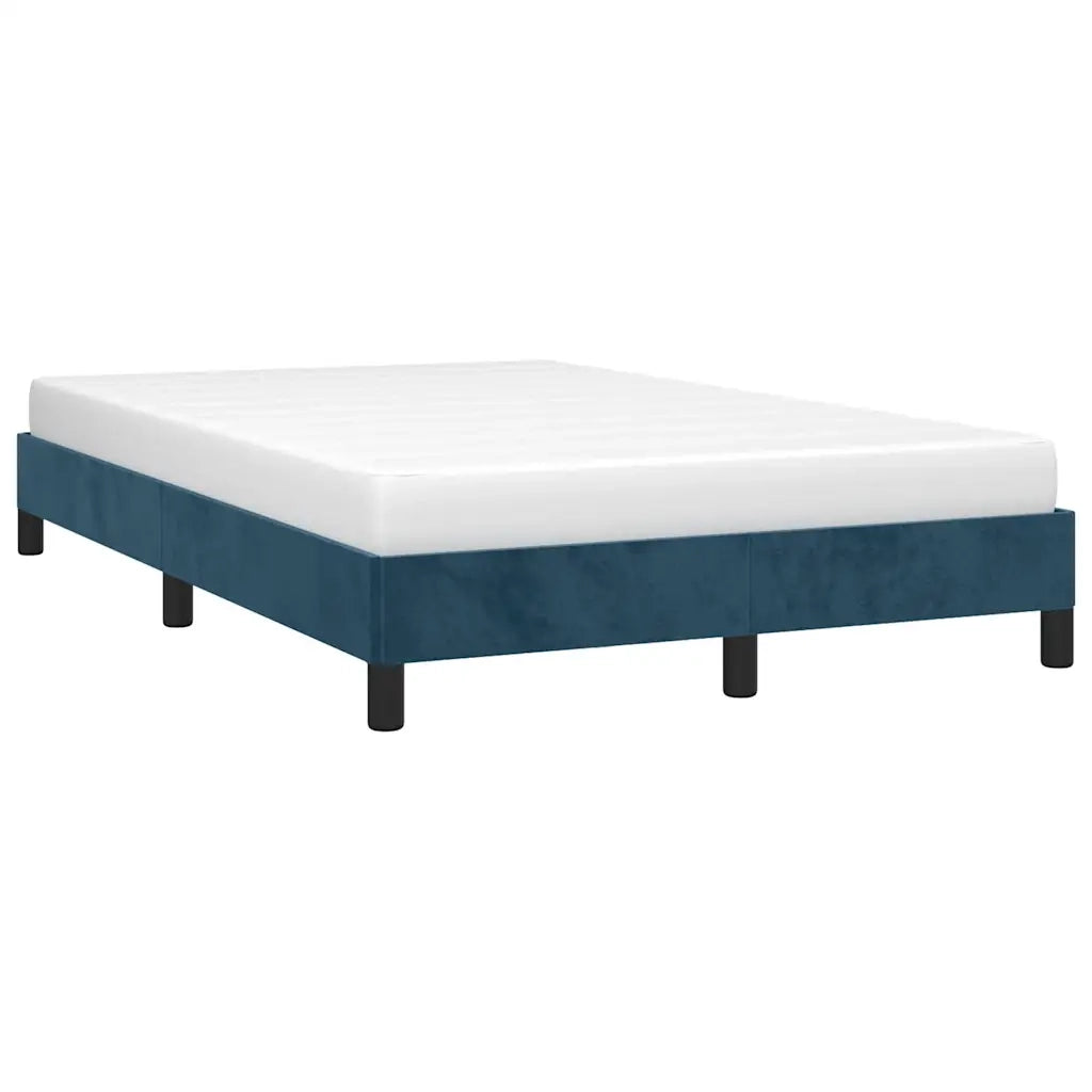 Giroletto senza Materasso Blu Scuro 120x200 cm in Velluto 346968