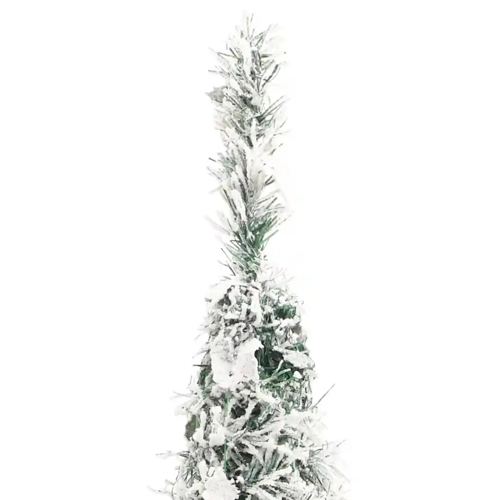 Albero di Natale Artificiale Pop-up-Albero Natalizio Neve Fioccata 100 LED 150cm