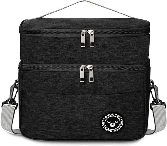 Termos di portatile pieghevole - 9,6 litri - nero - isolato