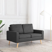 Divano a 2 Posti-Sofa 2 Posti Grigio Scuro in Tessuto 257426