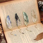 Set di segnalibro metallico da 4 pezzi - elegante forma a V - personalizzabile - duraturo - ideale per gli appassionati di libri - segnalibro per libri