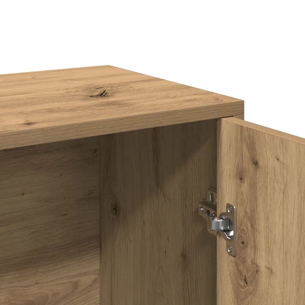 Credenza Rovere Artigianale 60x30x75 cm in Legno Multistrato