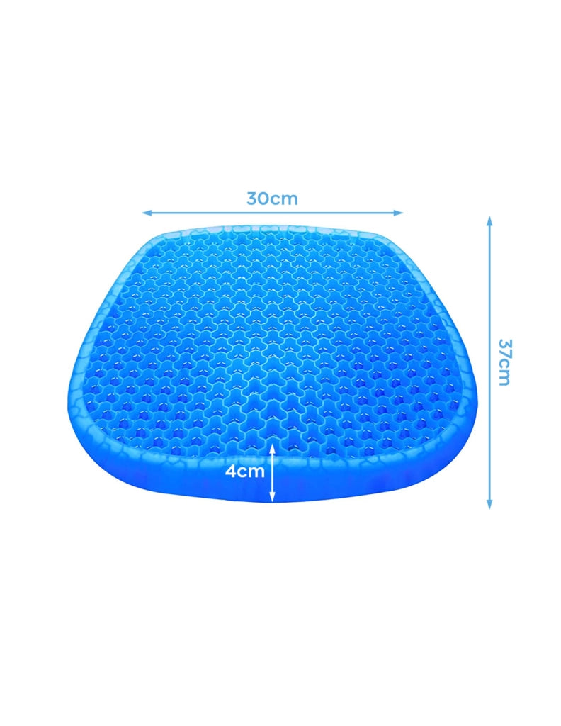 Set 4 Pezzi Cuscino Gel per Sedute Prolungate 37x30x4 cm Ergonomico