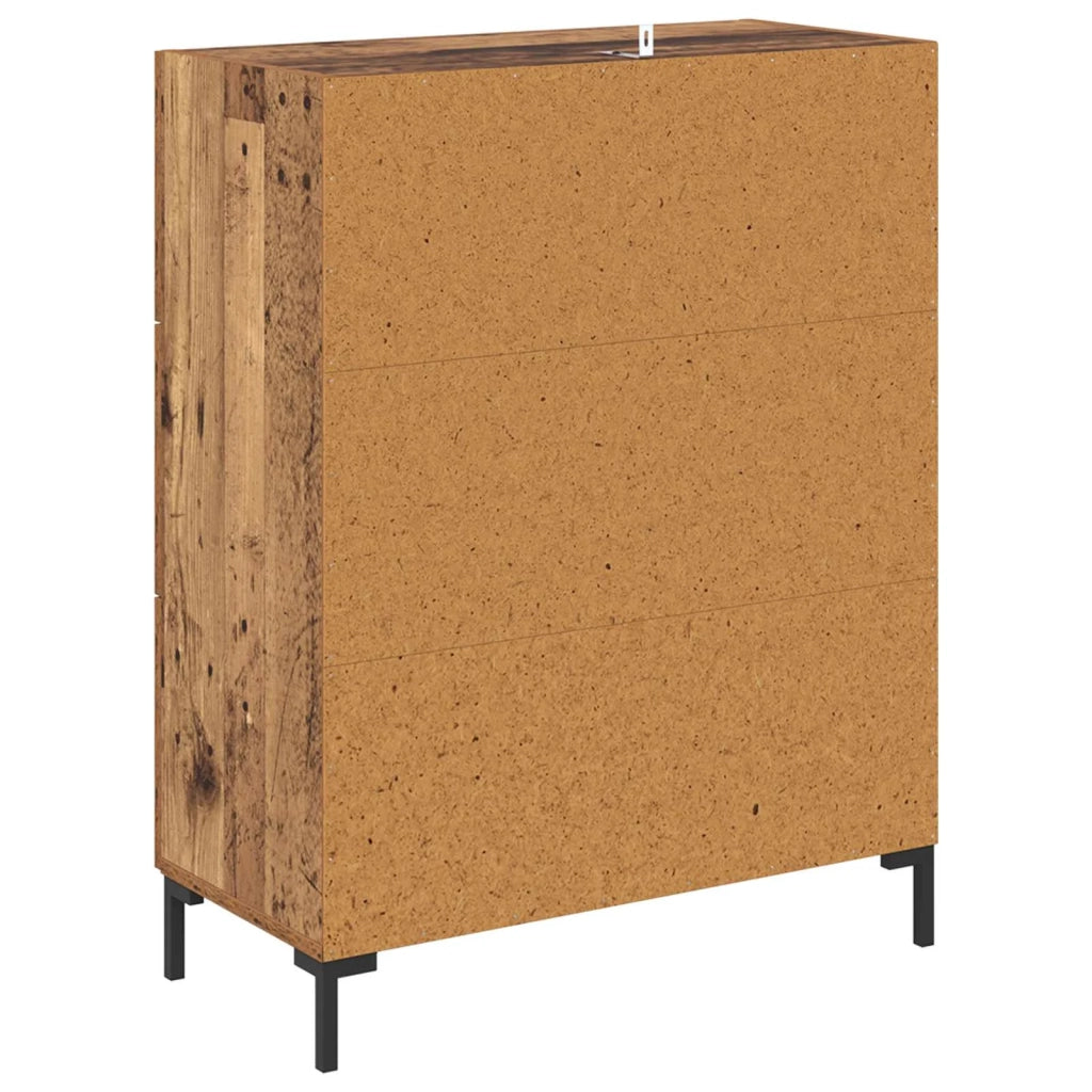 Credenza | Madia | Buffet da pranzo | Armadio da pranzo con cassetto Legno vecchio 69,5 x 34 x 90 cm