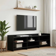 Mobile TV 168 x 33 x 47 cm Rovere Nero Legno ingegnerizzato 8011236