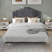 Letto Contenitore Imbottito ¨C Xylo ¨C Grigio 160x200, Testiera, Senza Materasso