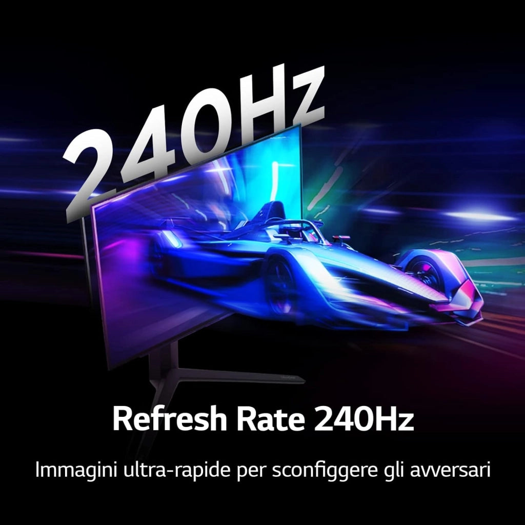 UltraGear OLED 27GS95QE Monitor Gaming 27", QHD (2560x1440), OLED, 240Hz, 0,03ms (GtG), G-Sync, FreeSync Premium Pro, HDR 400 True Black, HDMI 2.1, DisplayPort, Nero