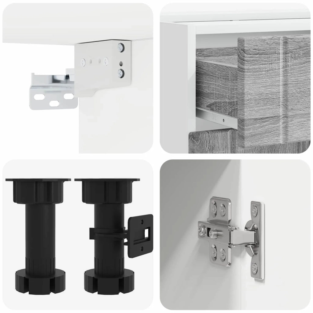 Unità Cucina LUCCA 5 pcs Sonoma grigio Legno ingegnerizzato 3438271