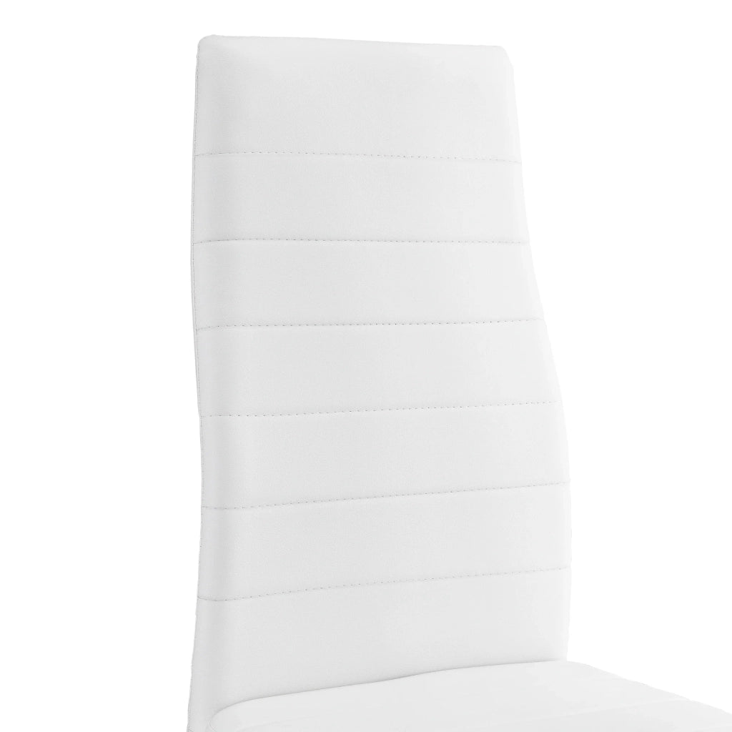 Set di 2 sedie da pranzo impilabili seduta sintetica 96 cm bianco 03_0005742