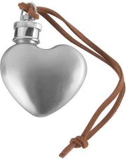 Fiaschetta da 30 ml - Forma a cuore - Acciaio inossidabile - Leggera - Portatile - Impermeabile - Adatta per escursioni - Fiaschetta da cintura