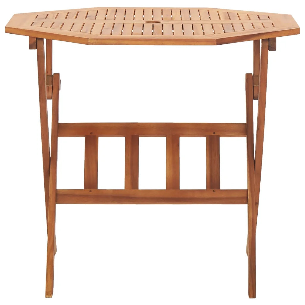 Tavolo da Giardino Pieghevole 90x75 cm in Massello d'Acacia 46656