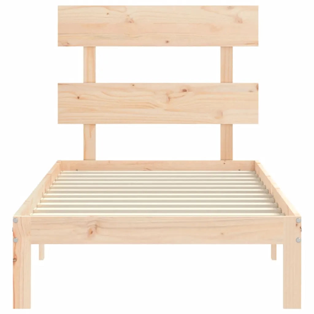 Giroletto senza Materasso 90x200 cm in Legno Massello di Pino 3193516