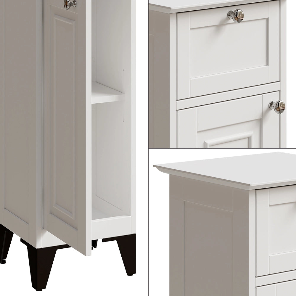 Vicco cassettiera da bagno Bianco 32 x 92 cm con cassetto
