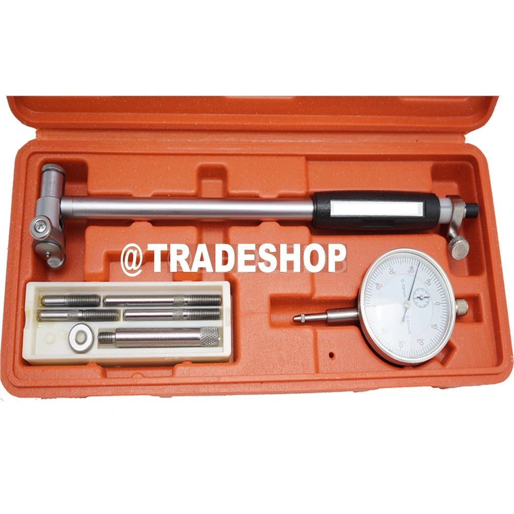 Trade Shop - Calibro Micrometro Alesametro Con Comparatore Centesimale Da 50-160mm 0-10/0.01 -