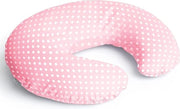 Cuscino per gravidanza - Cuscino di supporto per l'allattamento - rosa - lavabile - copertura intera in cotone 100%