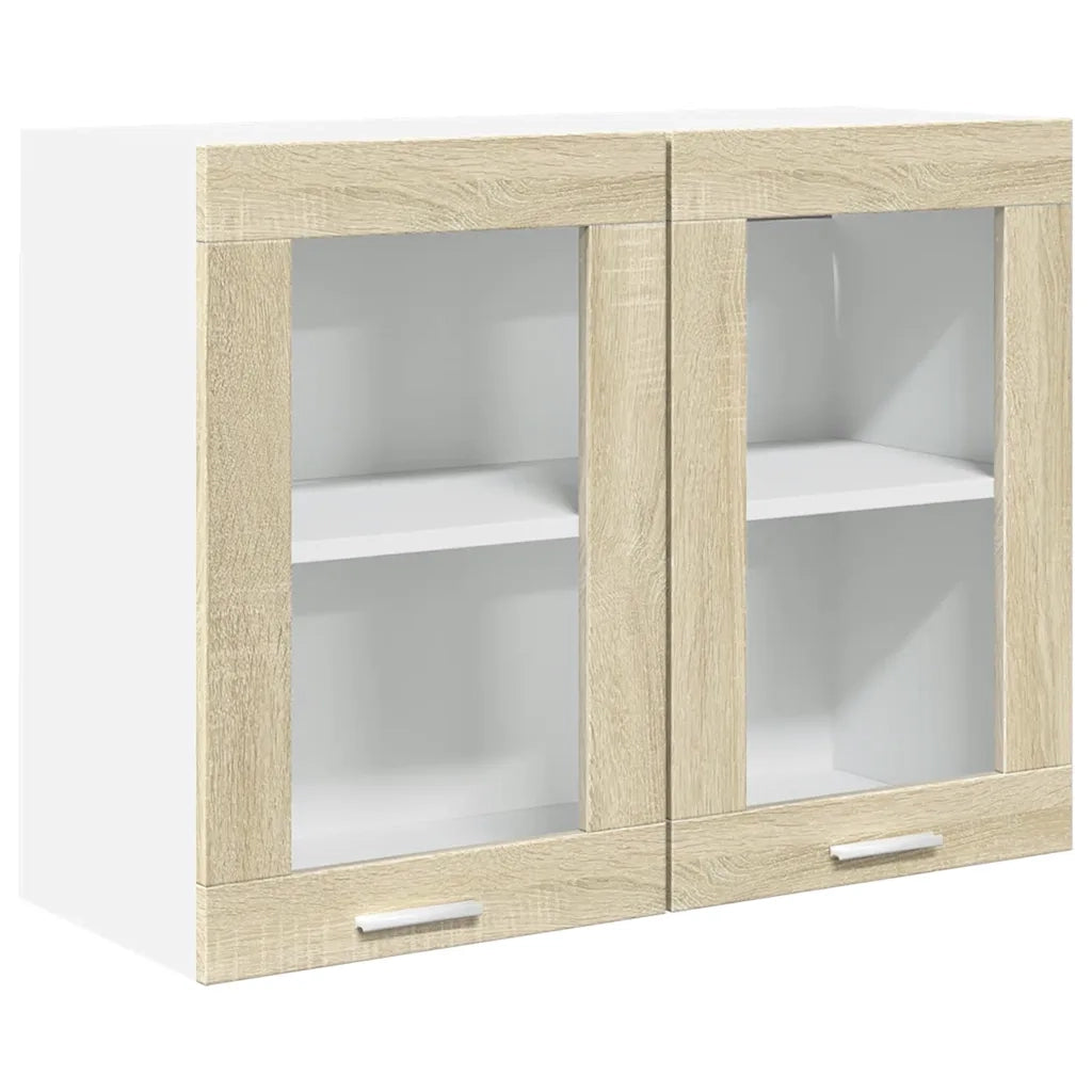 Mobile Pensile “Lyon” Vetro Rovere Sonoma 80x31x60cm 849624