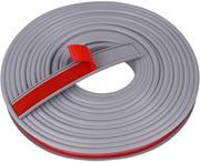 Copertura angolare a forma curva, 1 m x 18 mm, protezione angolare flessibile in TPE per la sicurezza dei bambini, protezione angolare autoadesiva per angoli di tavoli e mobili (grigio)