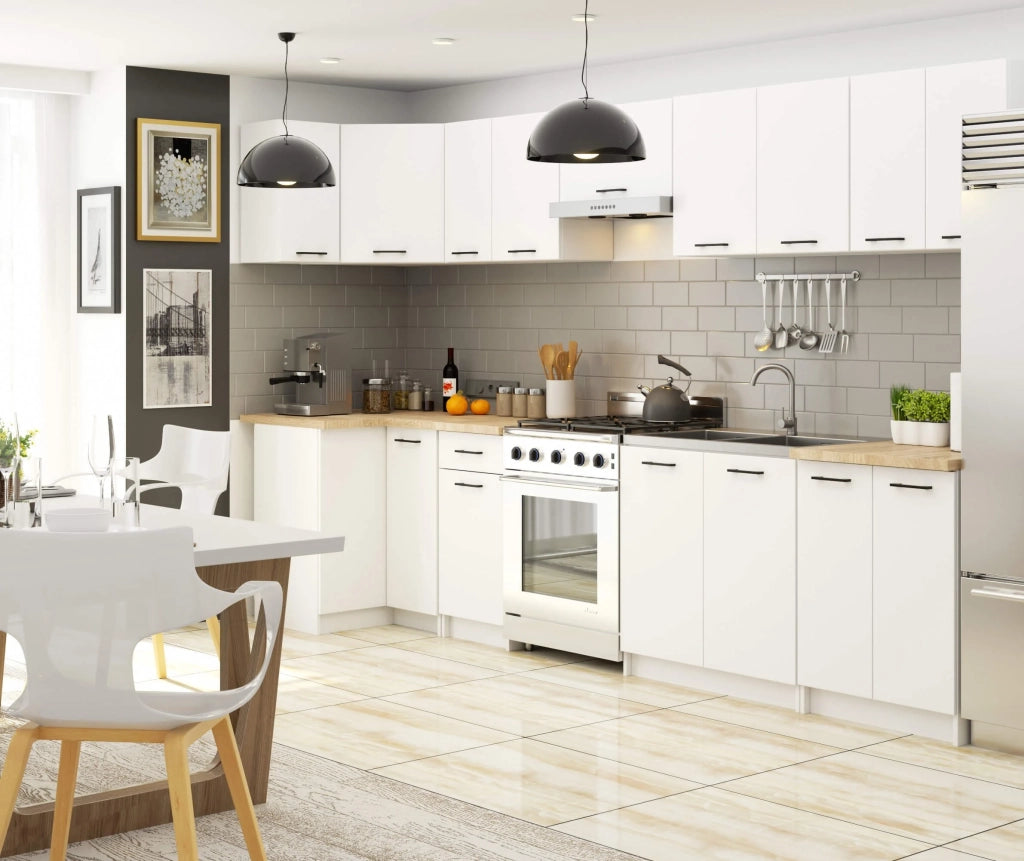 Mobile da cucina pensile sistema AKORD OLIWIA Bianco 80 cm 2 ante 80x30x58 cm