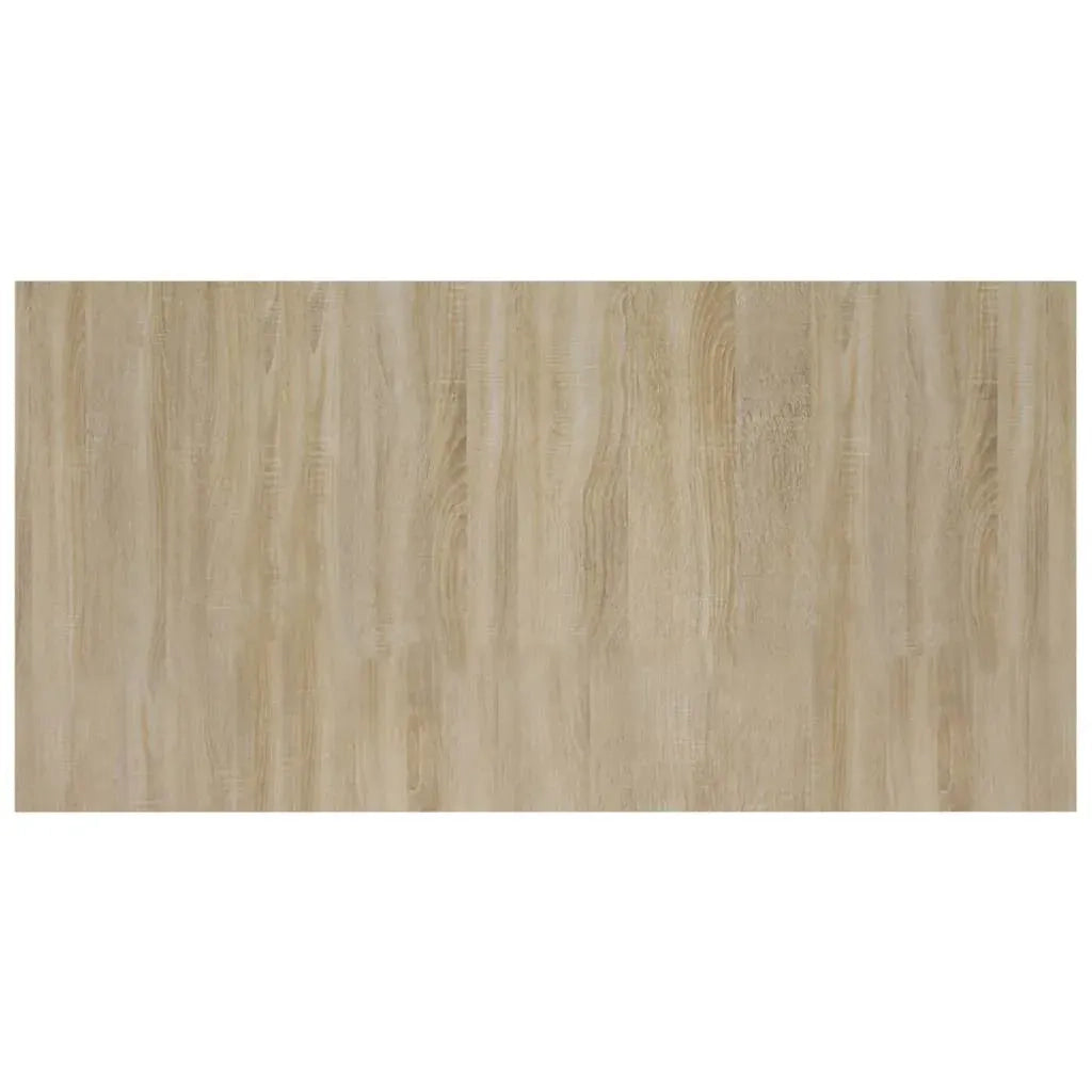 Testiera Letto con Comodini in Legno Multistrato Rovere Sonoma