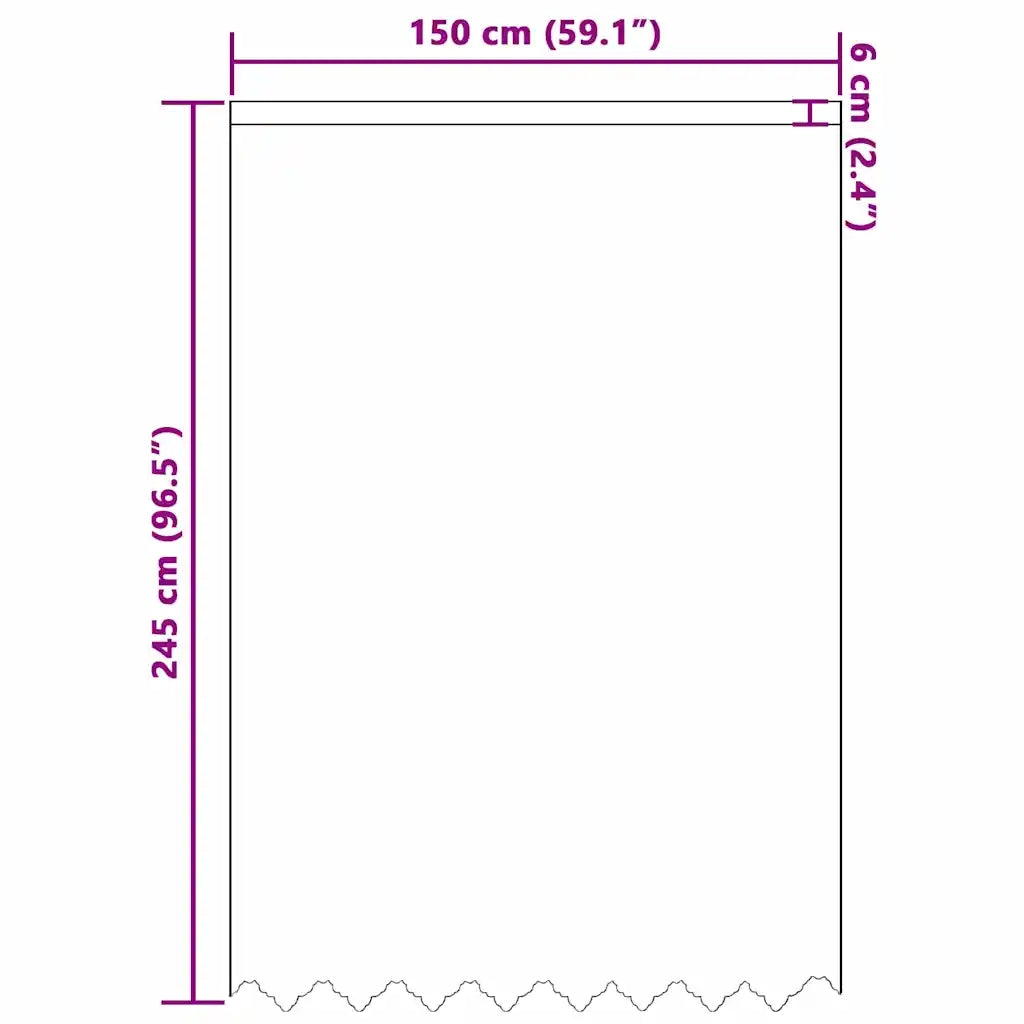 vidaXL Tende con tende Bianco Poliestere