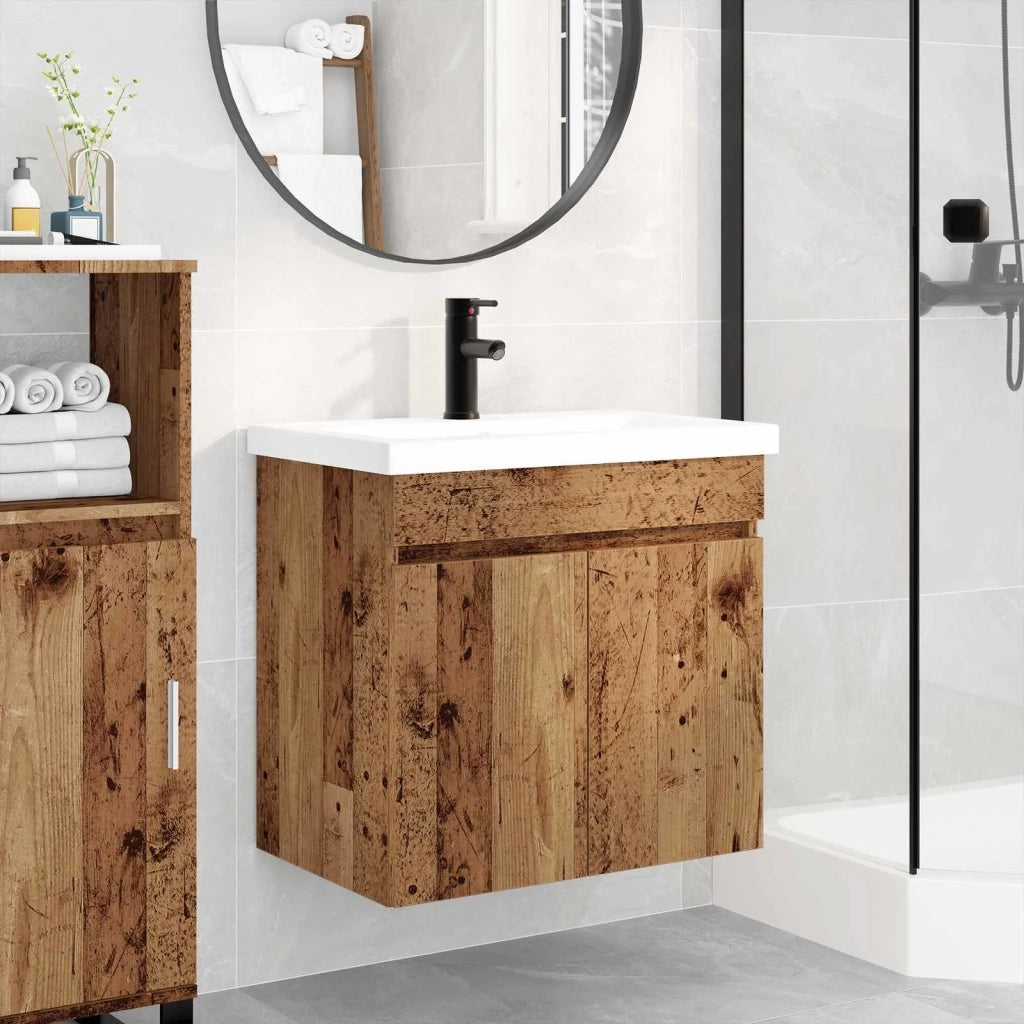 Mobile bagno con rubinetto Legno antico 61 x 40 x 74,5 cm 889543