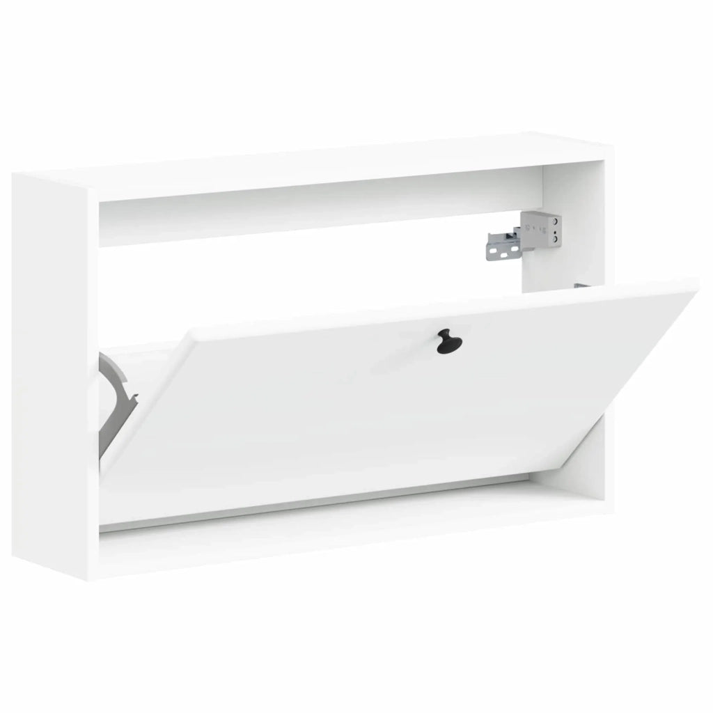 Mobiletto per Scarpe da Muro BREDA 71 x 17 x 43 cm Bianco 897505