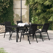Set da Pranzo da Giardino 5 pz Nero cod mxl 45022