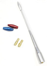 Antenna tris universale per tutte le auto in alluminio cromato