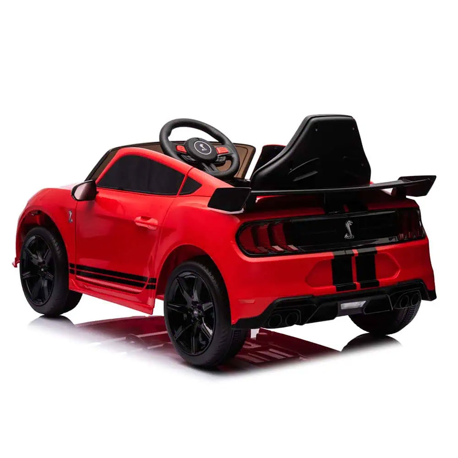 Macchina Elettrica per Bambini Licenza Ufficiale Ford Mustang Shelby Telecomandata 10,8V 3,1Ah Rosso