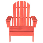 Sedia Giardino Adirondack in Legno Massello di Abete Rossa 315873