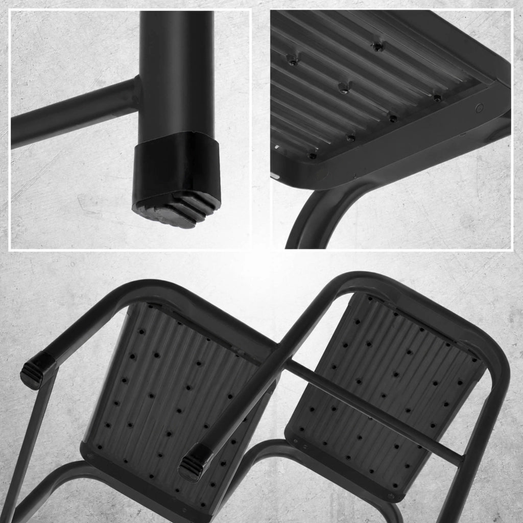 KADAX Scaletta Sgabello Scala a gradini per uso domestico Sgabello antiscivolo Portata massima 150 kg