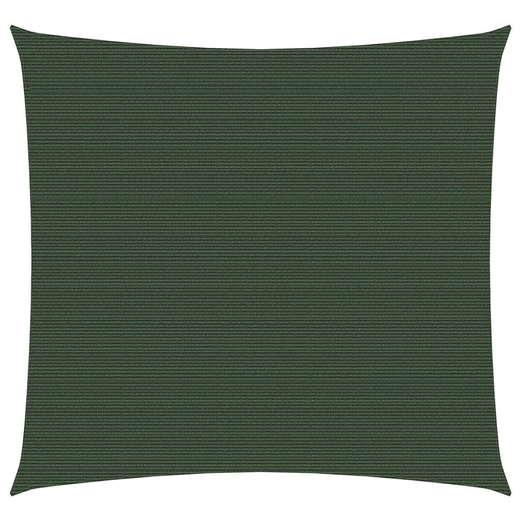 Vela ombreggiante 160 g/m² verde scuro 6 x 6 m HDPE 02_0009442