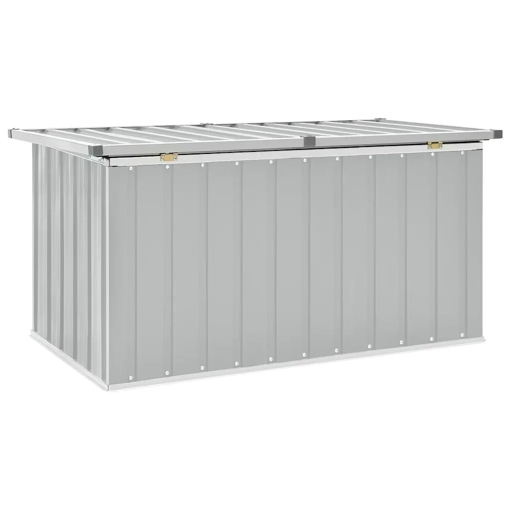 Baule da Giardino-Cassa da giardino Grigio 129x67x65 cm