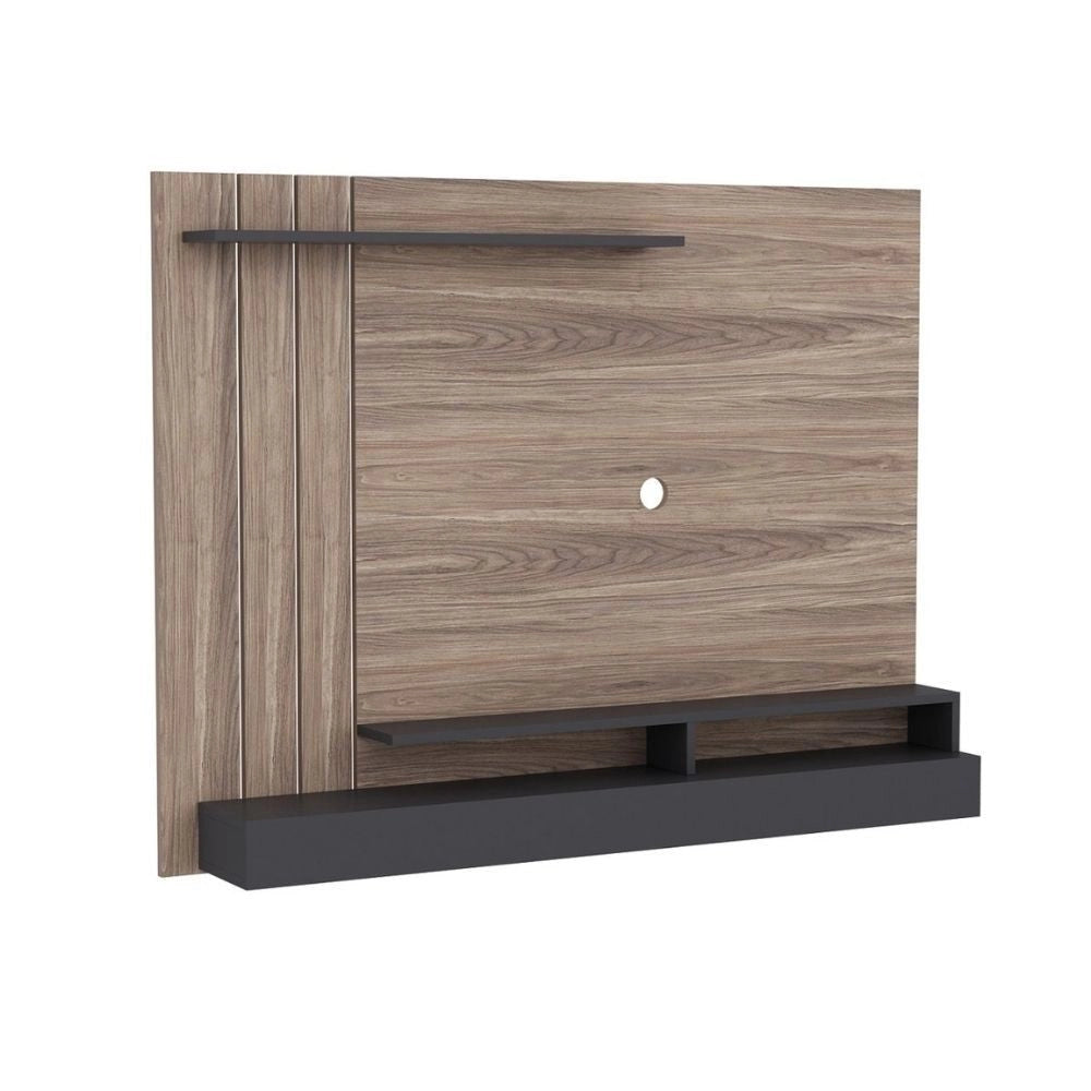 Parete porta tv Lawrance 157 noce particolari antracite