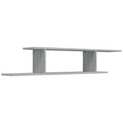 Scaffale TV Parete | Armadietto TV | Mobile Porta TV Grigio Sonoma 125x18x23 cm Legno Multistrato