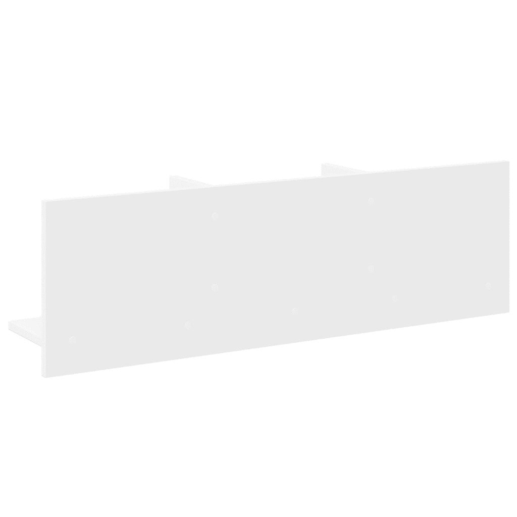 vidaXL Mobile a Parete 100x16,5x30 cm Bianco in Truciolato