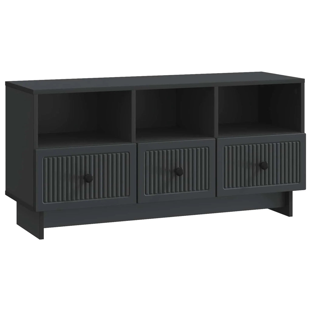 Mobile TV Nero 102 x 34,5 x 50 cm Legno ingegnerizzato