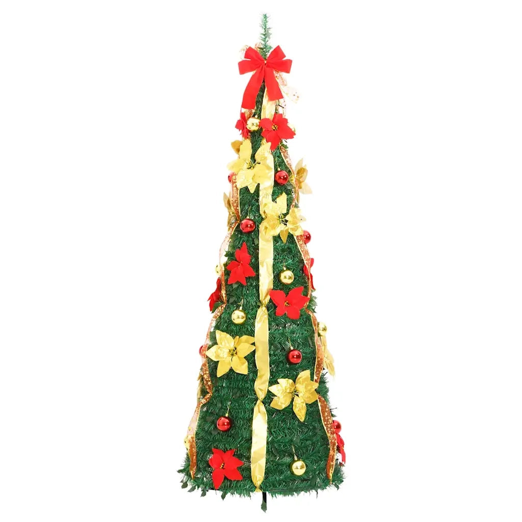 vidaXL Albero di Natale Artificiale Pop-up con 100 LED Verde 150 cm