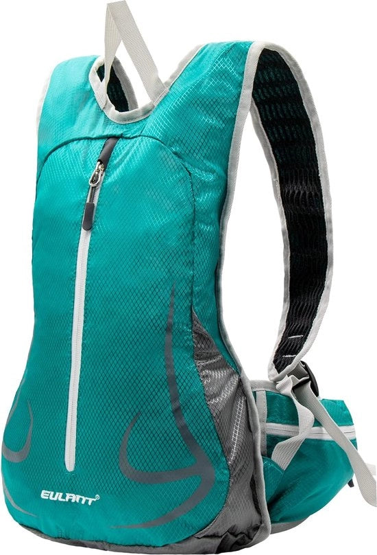 Zak da passeggero per bicicletta 15L con tela hardloop, impermeabile, per bambini e adulti, leggero, con riflettore, per snowboard