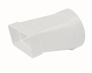 Adattatore rettang. circolare 100-55x110 bianco per cappe