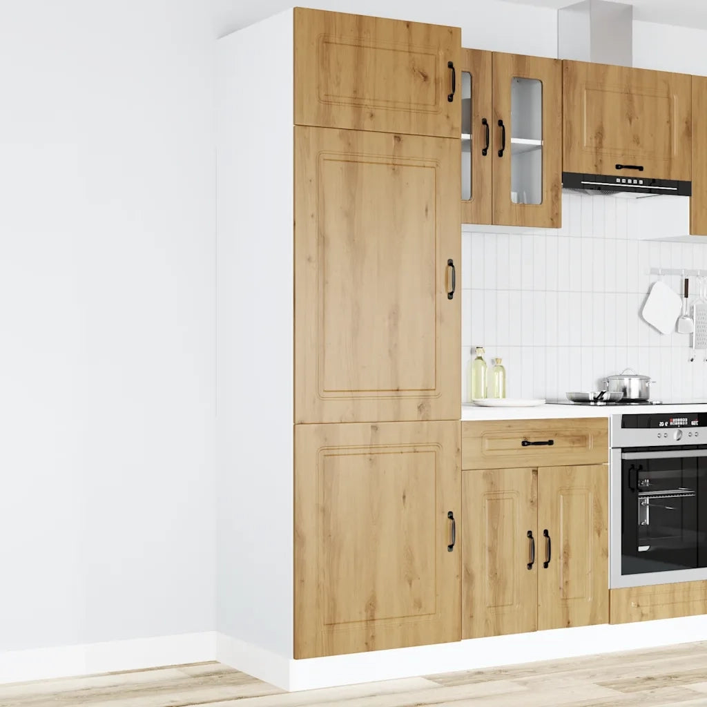 Armadio da Cucina Kalmar Rovere Artigianale Legno Multistrato 853636