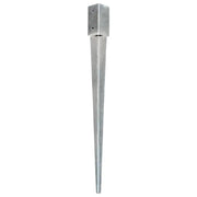 Picchetti di Terra 6 pz Argento 7x7x90 cm in Acciaio Zincato 145405