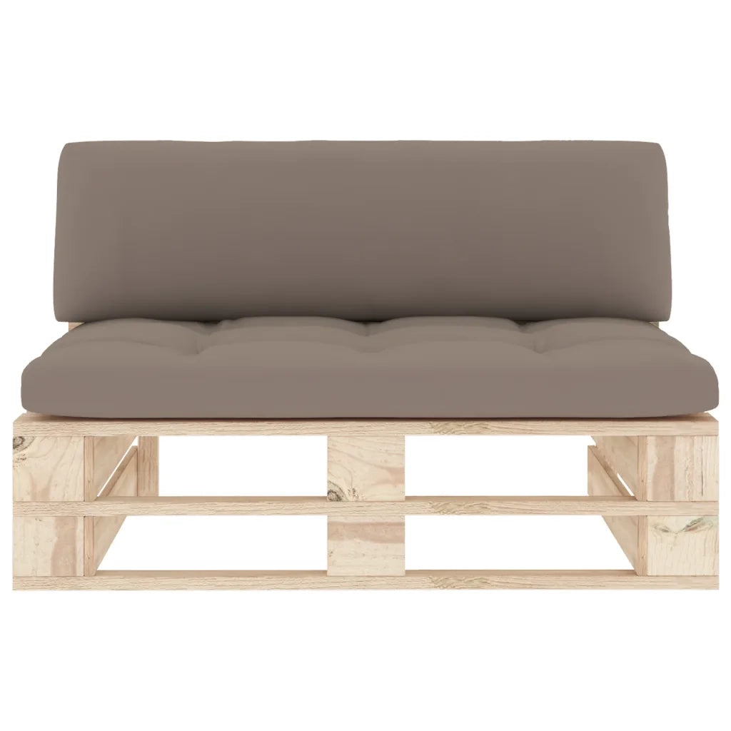 Divano Centrale Giardino su Pallet in Legno di Pino Impregnato 3066537