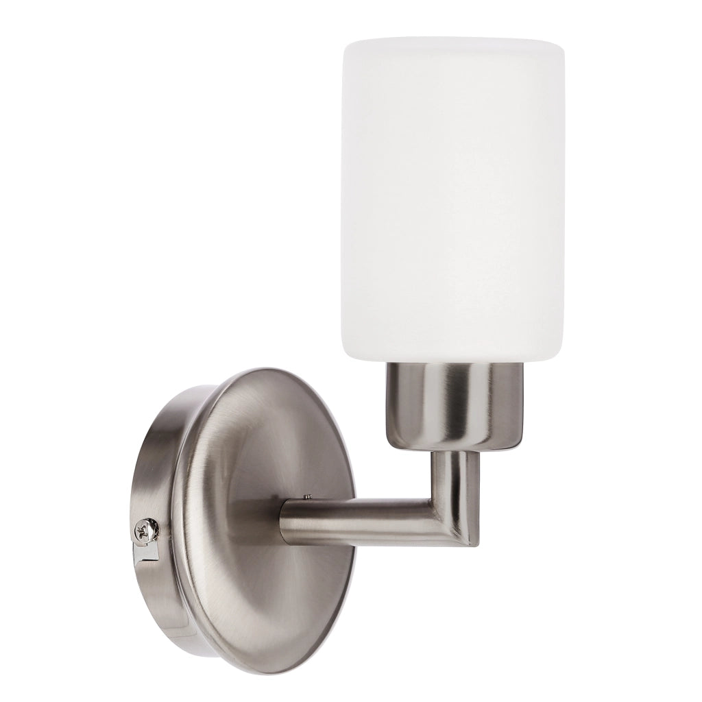 Applique da parete Mirror 1xG9 nichel opaco vetro bianco