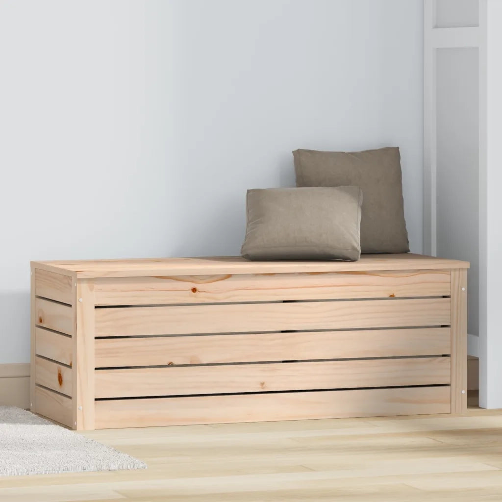 Contenitore Portaoggetti 89x36,5x33 cm Legno Massello Pino CFW3663960