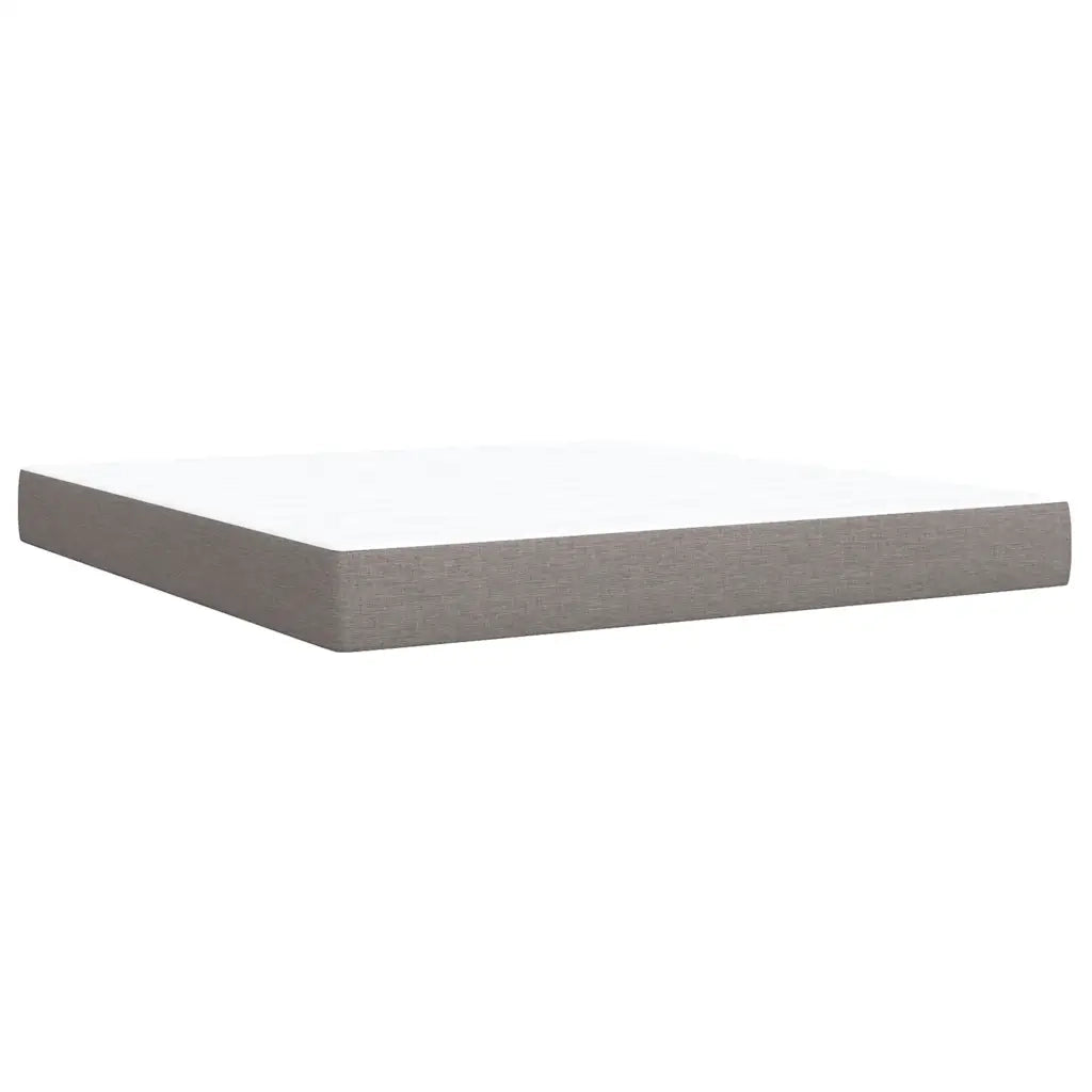 Giroletto a Molle con Materasso Tortora 180x200 cm in Tessuto 3289839