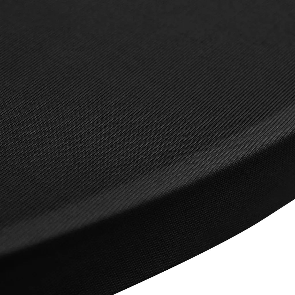 Coperture Verticali per Tavolo 4 pz ?70 cm Nero Elastico CFW7729431