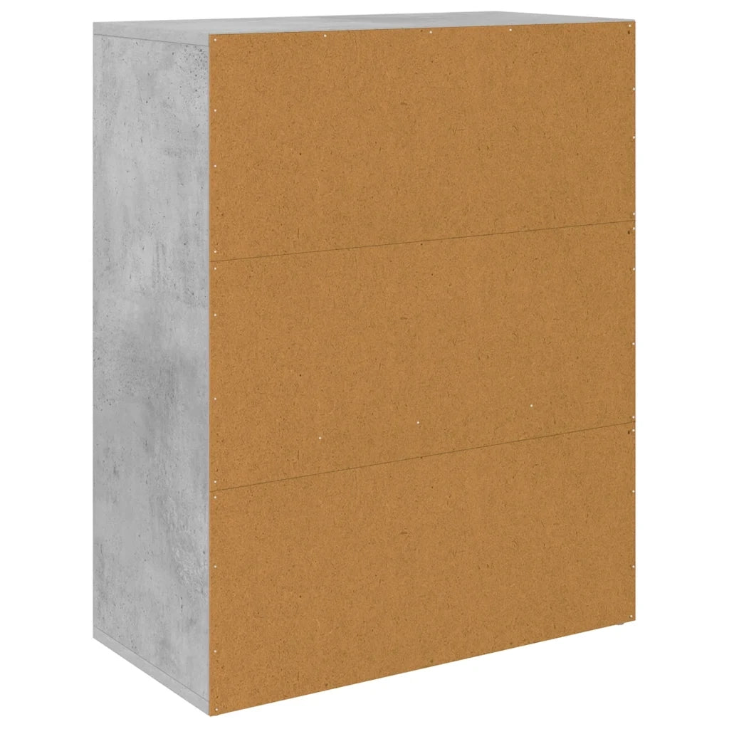 Credenza Grigio Cemento 60x30x75 cm in Legno Multistrato 800715