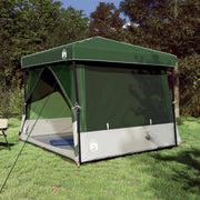 Set di Tende da Campeggio 2 pcs Verde Taffeta e Tessuto